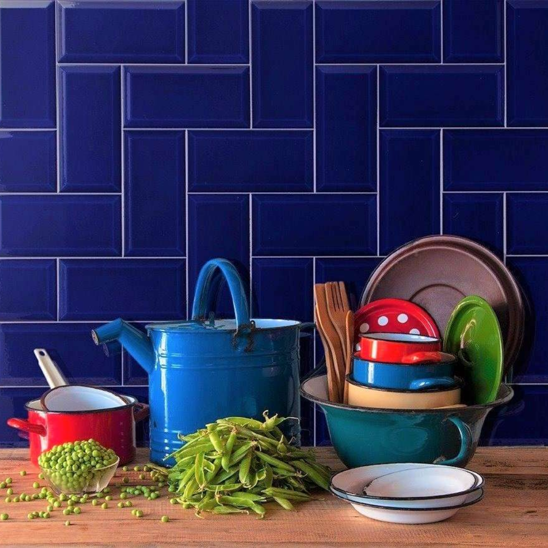 Ceramico subway azul ggu